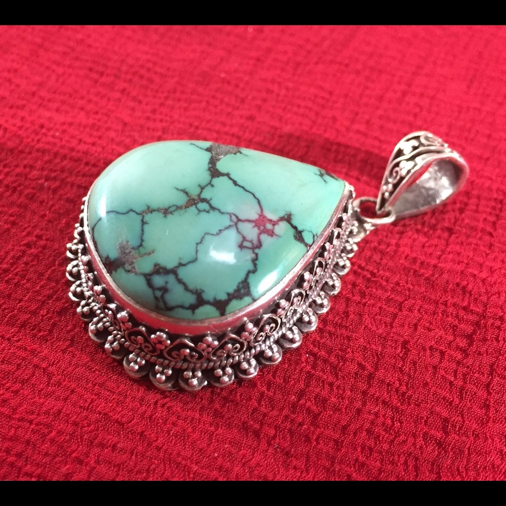 Handcrafted 925 stamped sterling silver pendant